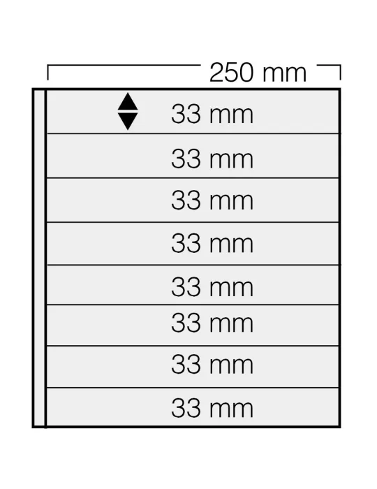 FEUILLES GARANT 738 : 8 BANDES (FOND NOIR - PAR 5) - SAFE®