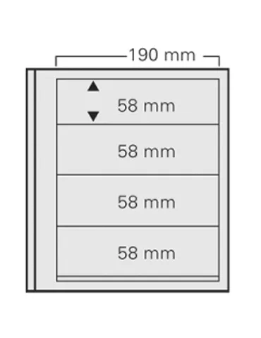 FEUILLES SPECIAL DUAL 614 : 4 BANDES (FOND TRANSPARENT - PAR 5) - SAFE®