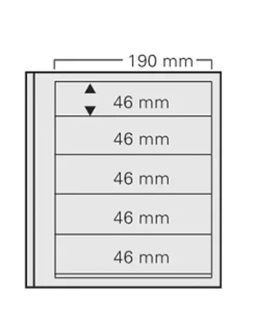FEUILLES SPECIAL DUAL 615 : 5 BANDES (FOND TRANSPARENT - PAR 5) - SAFE®