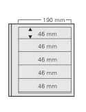 FEUILLES SPECIAL DUAL 615 : 5 BANDES (FOND TRANSPARENT - PAR 5) - SAFE®