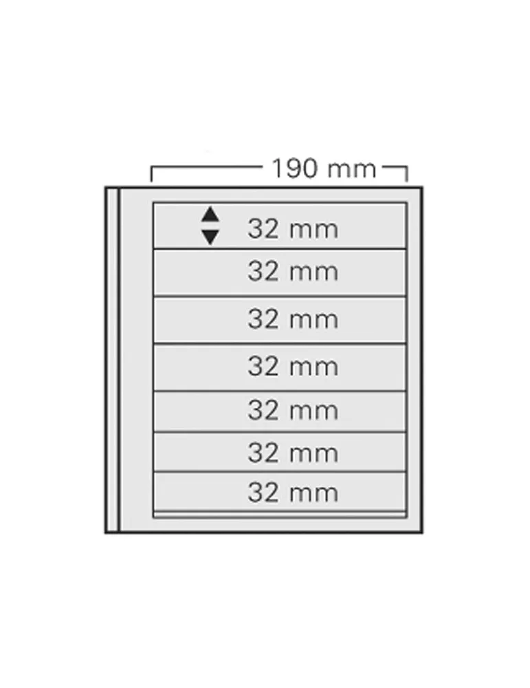 FEUILLES SPECIAL DUAL 617 : 7 BANDES (FOND TRANSPARENT - PAR 5) - SAFE®