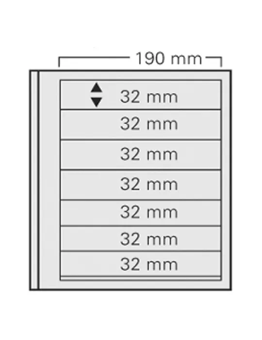 FEUILLES SPECIAL DUAL 617 : 7 BANDES (FOND TRANSPARENT - PAR 5) - SAFE®