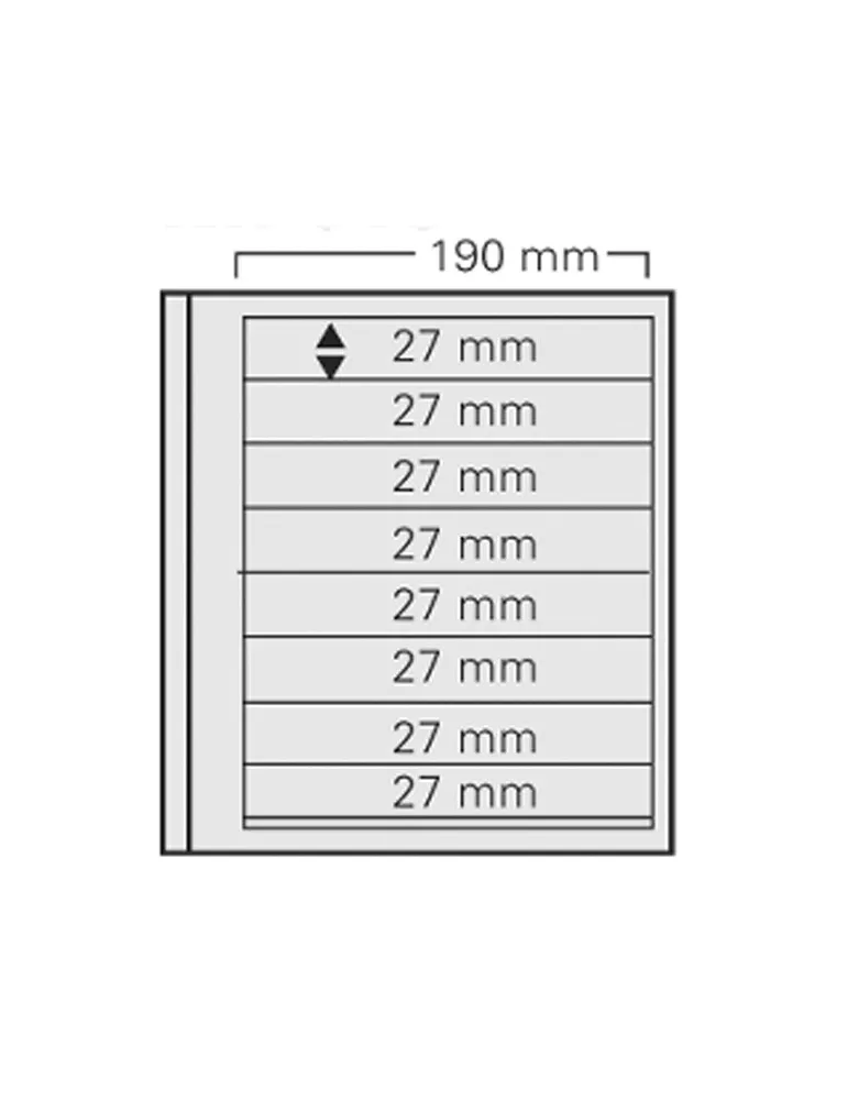 FEUILLES SPECIAL DUAL 618 : 8 BANDES (FOND TRANSPARENT - PAR 5) - SAFE®