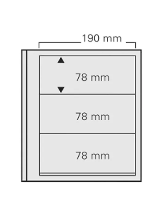 FEUILLES SPECIAL DUAL 613 : 3 BANDES (FOND TRANSPARENT - PAR 5) - SAFE®