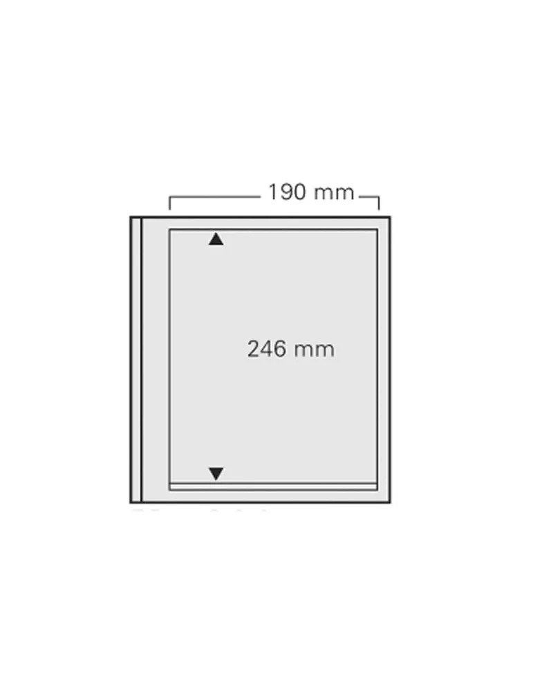 FEUILLES SPECIAL DUAL 620 : 1 POCHE (FOND TRANSPARENT - PAR 5) - SAFE®