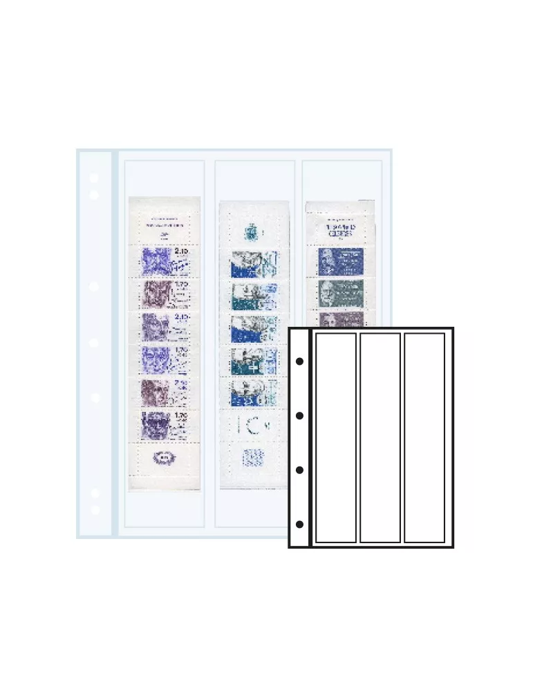 Recharges INITIA : 3 bandes verticales (transparent)