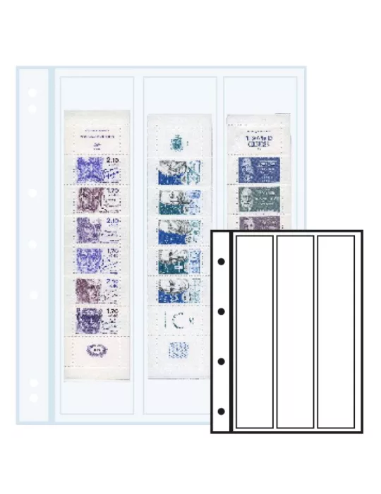 Recharges INITIA : 3 bandes verticales (transparent)