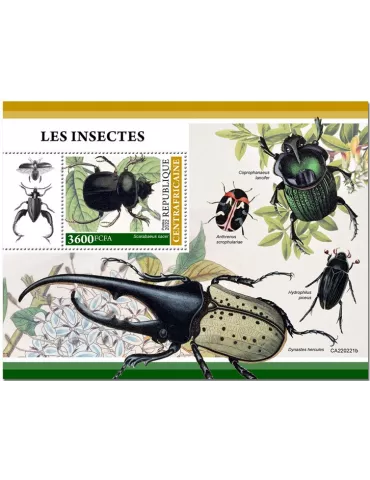 n° 2021 - Timbre CENTRAFRIQUE Blocs et feuillets