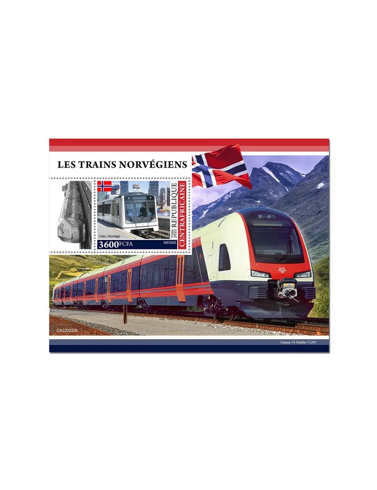 n° 2022 - Timbre CENTRAFRIQUE Blocs et feuillets