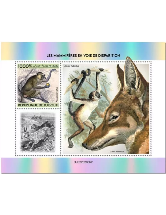 n° 821 - Timbre DJIBOUTI Blocs et feuillets