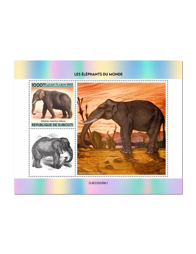 n° 826 - Timbre DJIBOUTI Blocs et feuillets