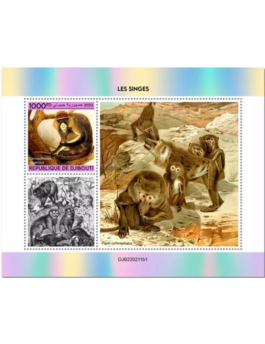 n° 830 - Timbre DJIBOUTI Blocs et feuillets