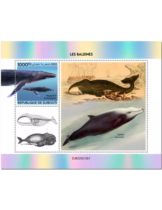 n° 832 - Timbre DJIBOUTI Blocs et feuillets