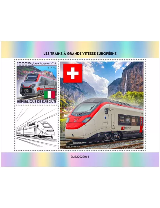 n° 848 - Timbre DJIBOUTI Blocs et feuillets