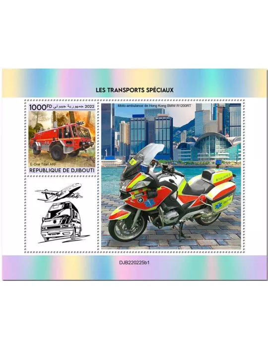 n° 858 - Timbre DJIBOUTI Blocs et feuillets