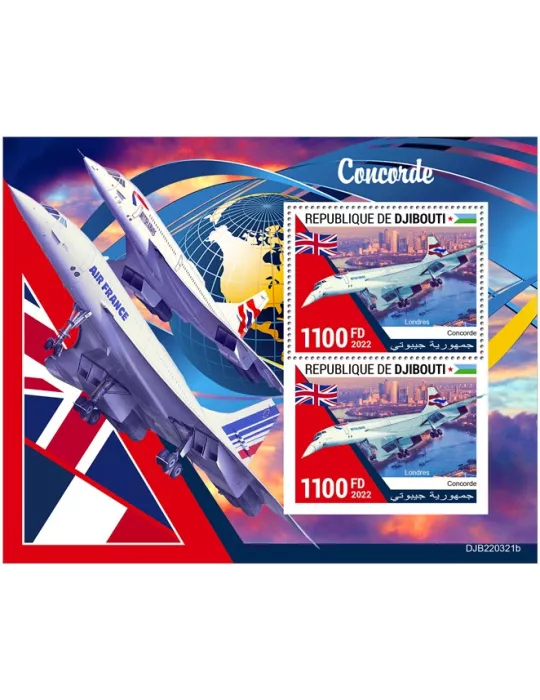 n° 899 - Timbre DJIBOUTI Blocs et feuillets