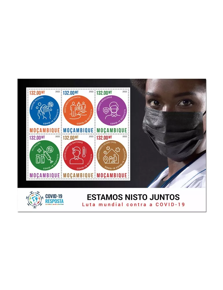 n° 9540/9545 - Timbre MOZAMBIQUE Poste