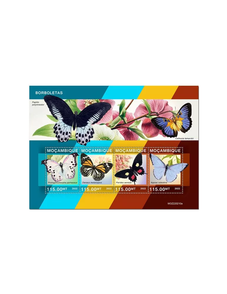 n° 9588/9591 - Timbre MOZAMBIQUE Poste