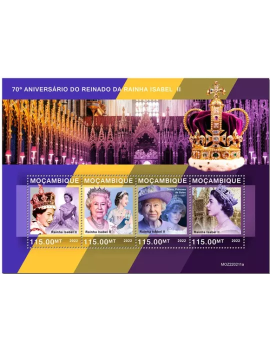 n° 9592/9595 - Timbre MOZAMBIQUE Poste