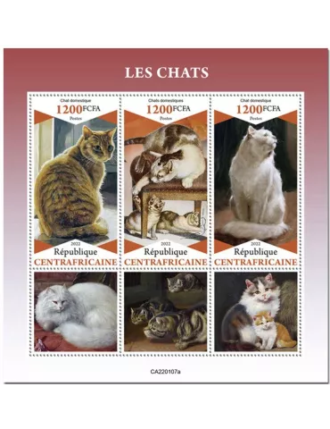 n° 8808/8810 - Timbre CENTRAFRIQUE Poste