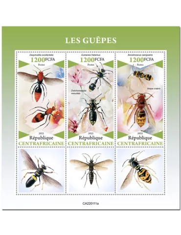 n° 8820/8822 - Timbre CENTRAFRIQUE Poste