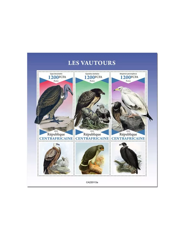 n° 8826/8828 - Timbre CENTRAFRIQUE Poste