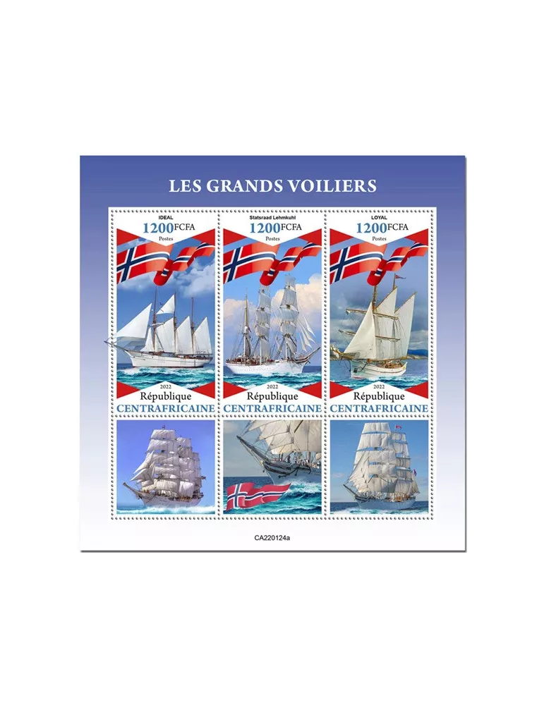 n° 8859/8861 - Timbre CENTRAFRIQUE Poste