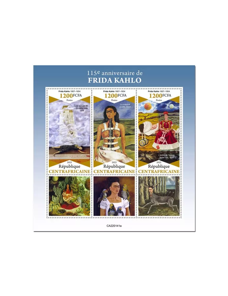 n° 8910/8912 - Timbre CENTRAFRIQUE Poste