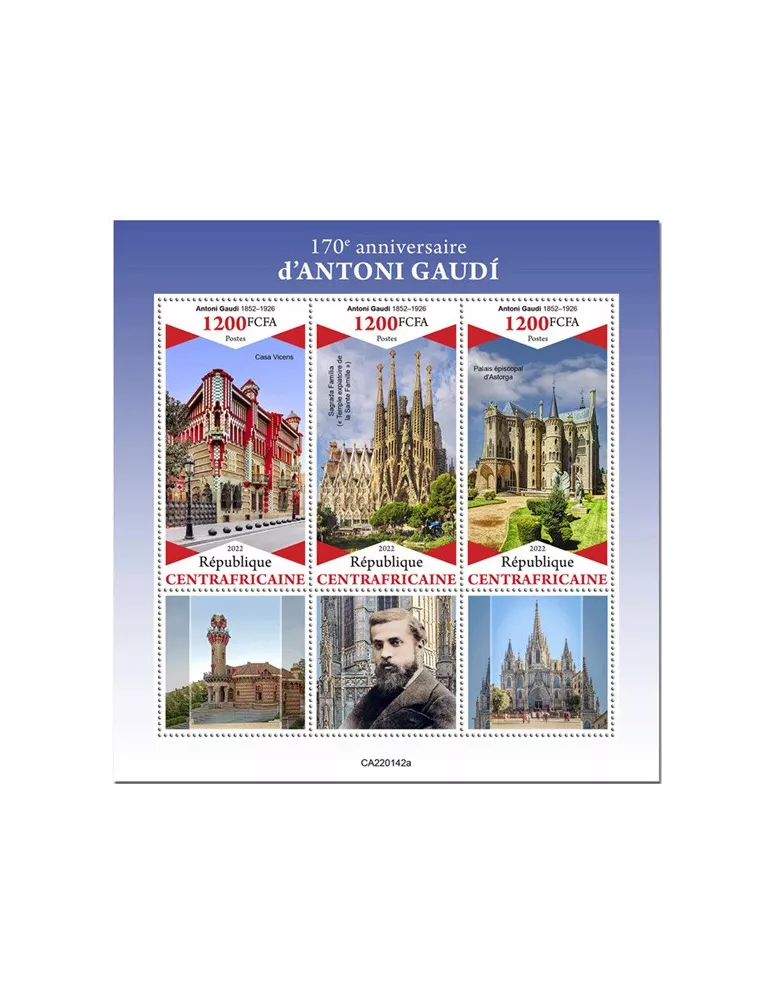 n° 8913/8915 - Timbre CENTRAFRIQUE Poste