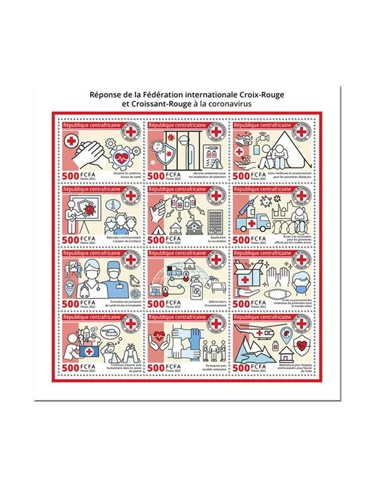 n° 8922/8933 - Timbre CENTRAFRIQUE Poste