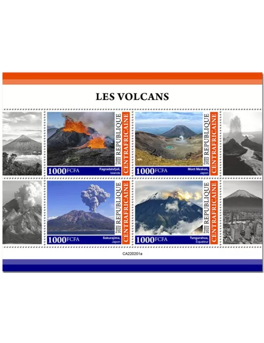 n° 8942/8945 - Timbre CENTRAFRIQUE Poste