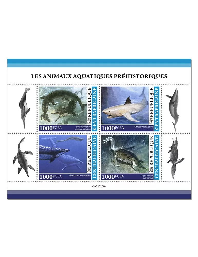 n° 8962/8965 - Timbre CENTRAFRIQUE Poste