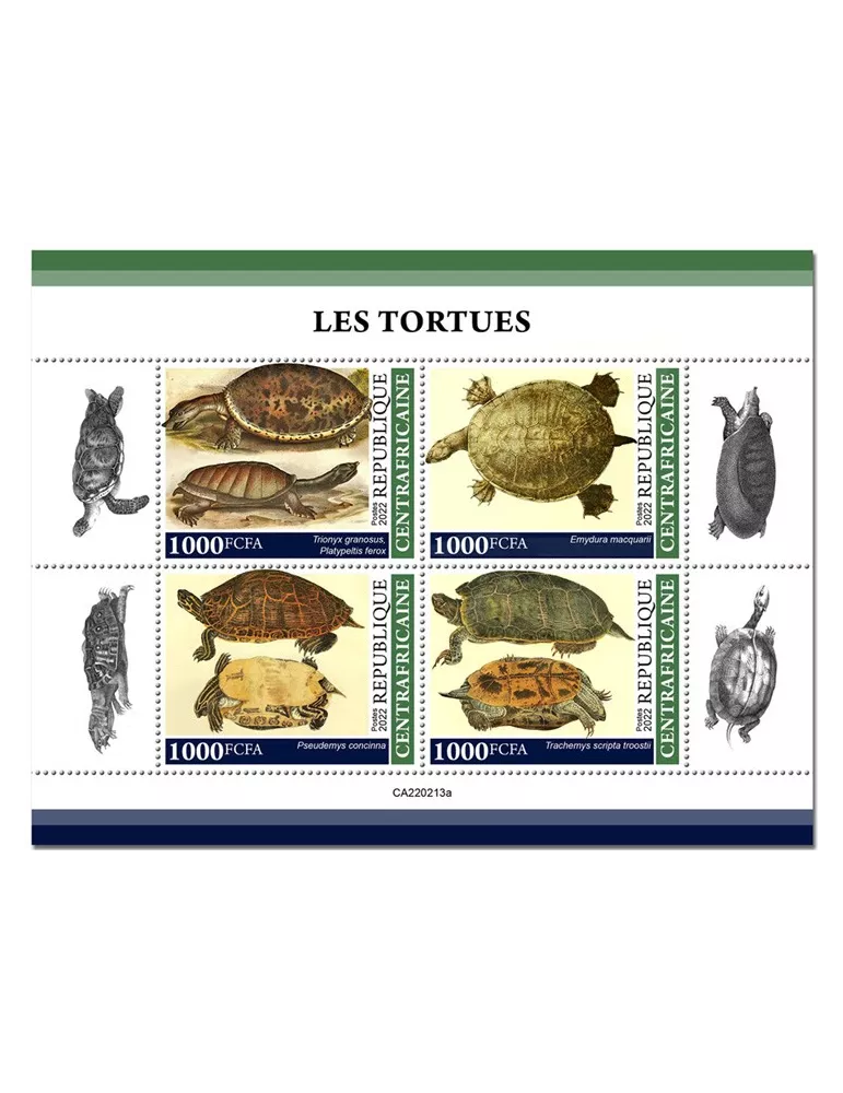 n° 8989/8992 - Timbre CENTRAFRIQUE Poste