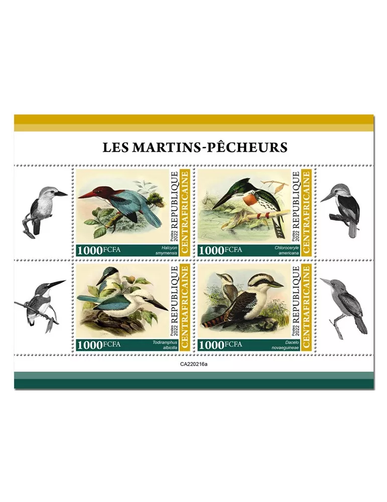 n° 9001/9004 - Timbre CENTRAFRIQUE Poste