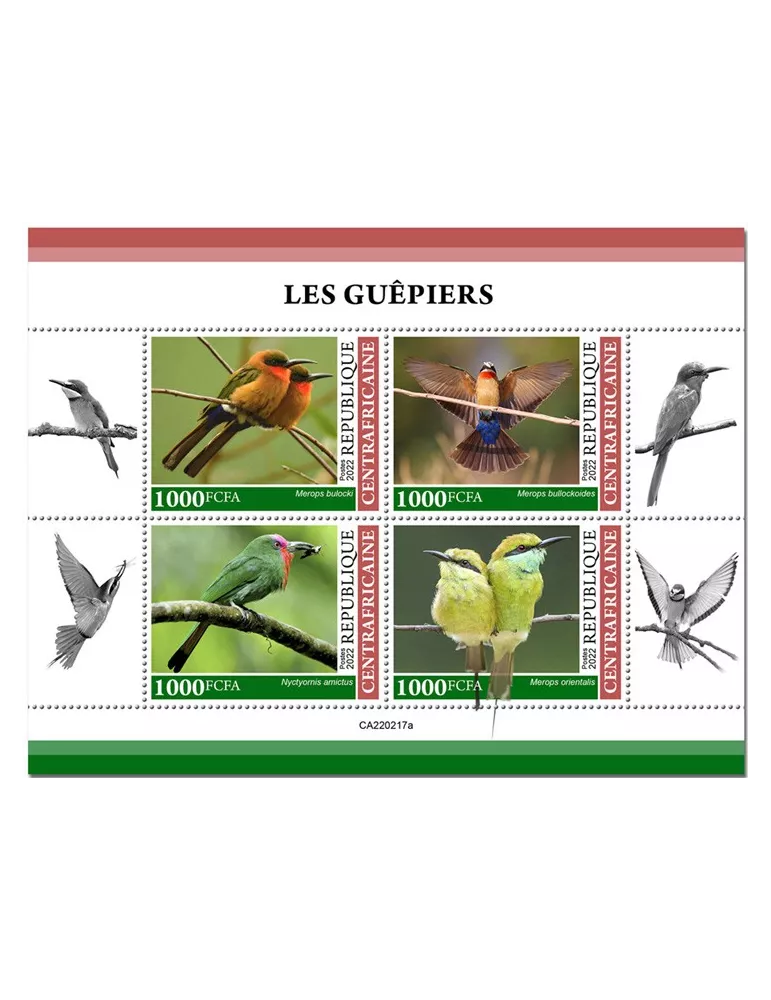 n° 9005/9008 - Timbre CENTRAFRIQUE Poste