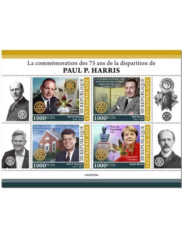 n° 9037/9040 - Timbre CENTRAFRIQUE Poste