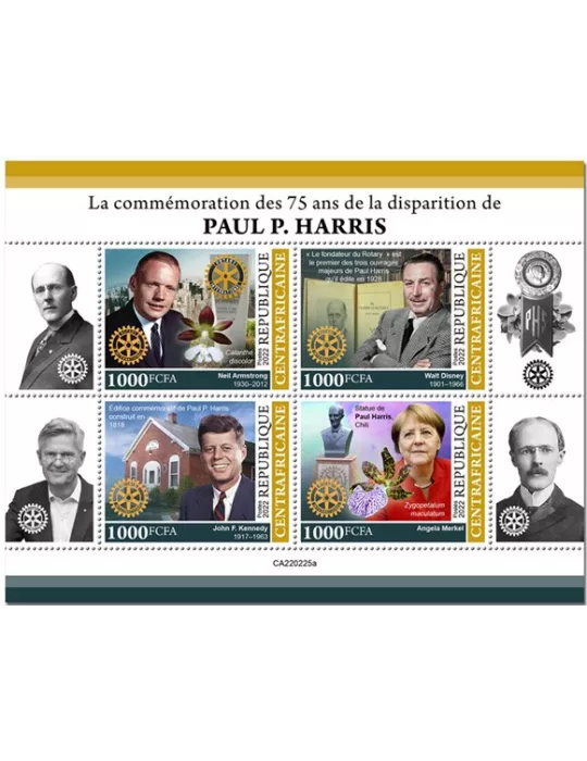 n° 9037/9040 - Timbre CENTRAFRIQUE Poste