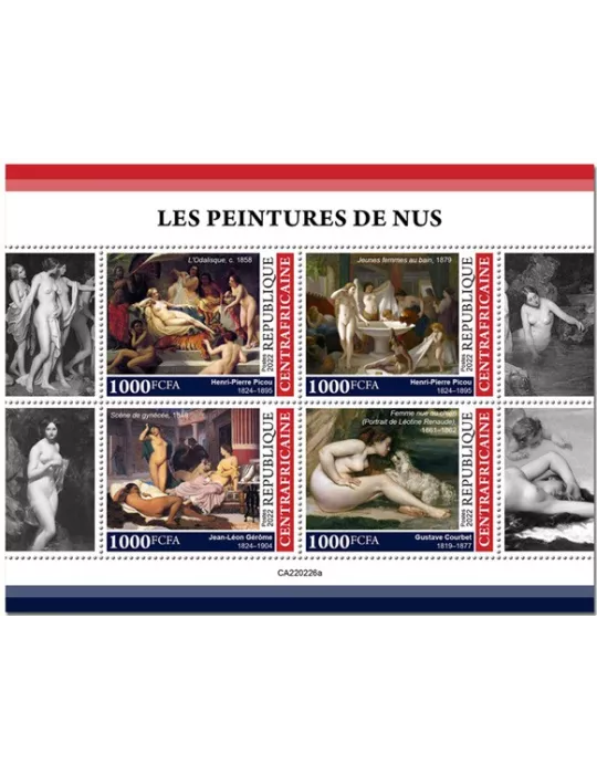 n° 9041/9044 - Timbre CENTRAFRIQUE Poste