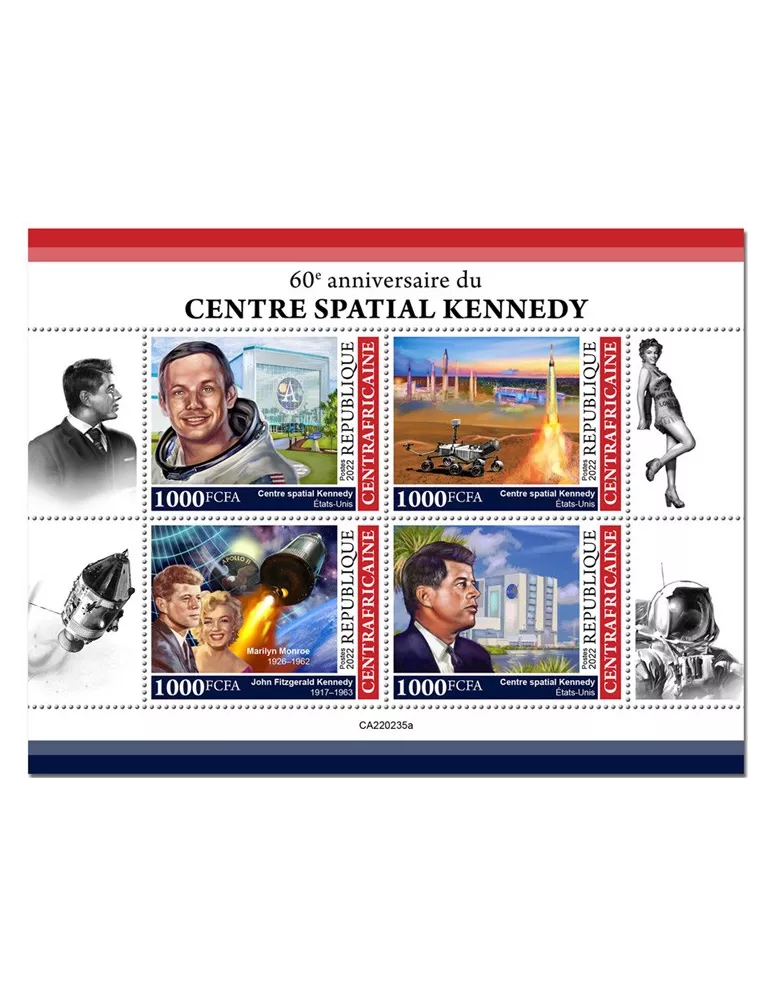 n° 9077/9080 - Timbre CENTRAFRIQUE Poste