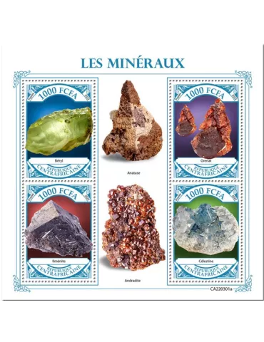 n° 9101/9104 - Timbre CENTRAFRIQUE Poste