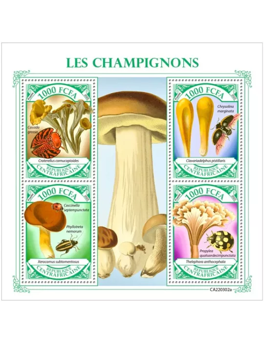 n° 9105/9108 - Timbre CENTRAFRIQUE Poste