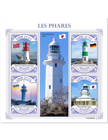 n° 9109/9112 - Timbre CENTRAFRIQUE Poste