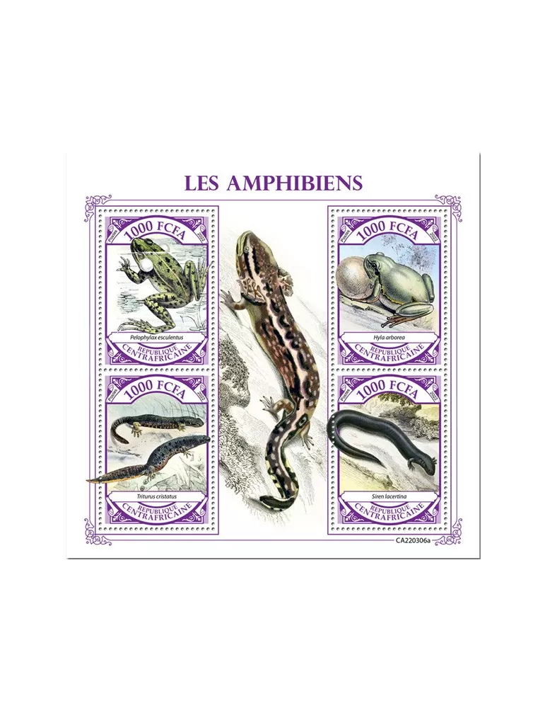 n° 9121/9124 - Timbre CENTRAFRIQUE Poste