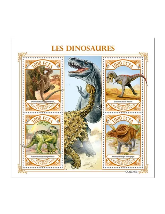 n° 9125/9128 - Timbre CENTRAFRIQUE Poste