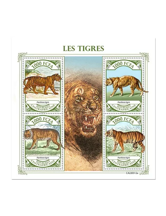 n° 9145/9148 - Timbre CENTRAFRIQUE Poste