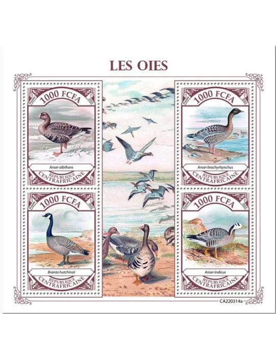 n° 9153/9156 - Timbre CENTRAFRIQUE Poste