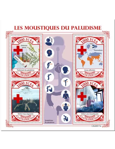 n° 9165/9168 - Timbre CENTRAFRIQUE Poste