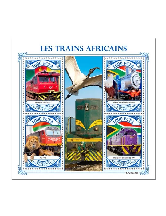 n° 9177/9180 - Timbre CENTRAFRIQUE Poste