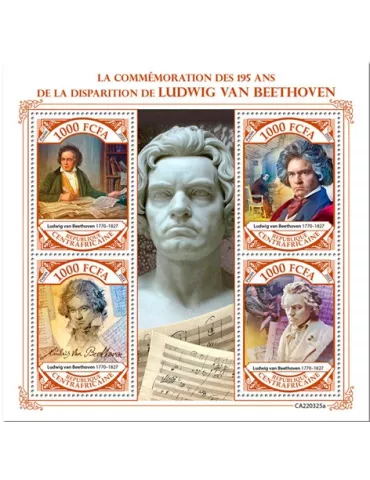 n° 9197/9200 - Timbre CENTRAFRIQUE Poste