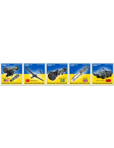 n° 9237/9241 - Timbre CENTRAFRIQUE Poste